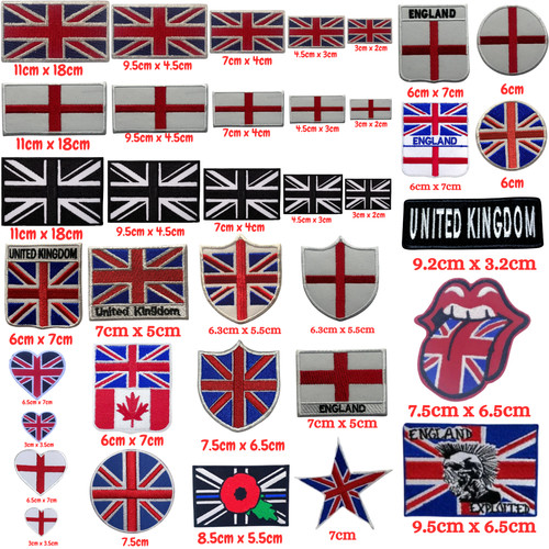 England flag embroidered - england,