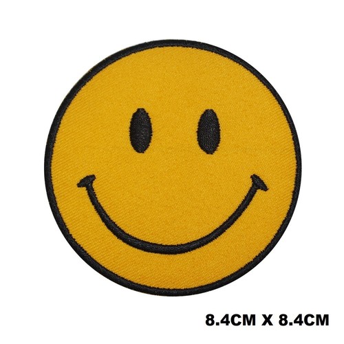 Smile logo iron sew patch - smile,