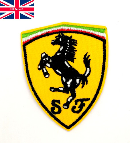Iron sew ferrari - on, patch