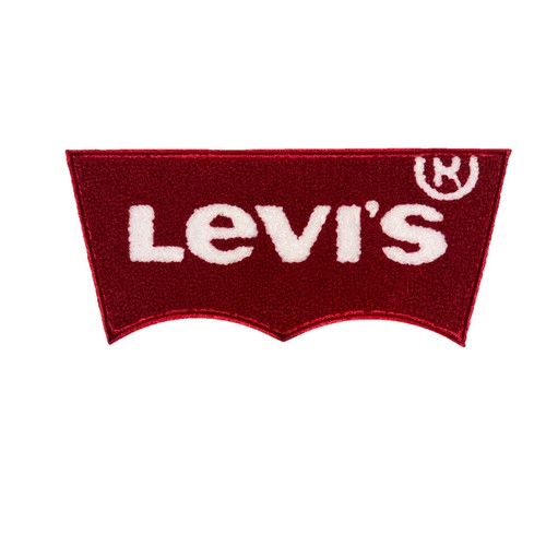 Levi chenille logo iron on - logo,