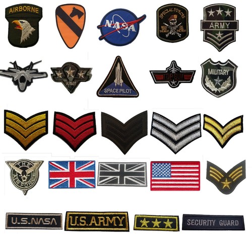 Military style embroidered - style,