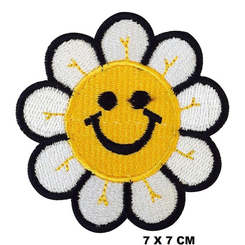 Sun flower happy logo - flower,