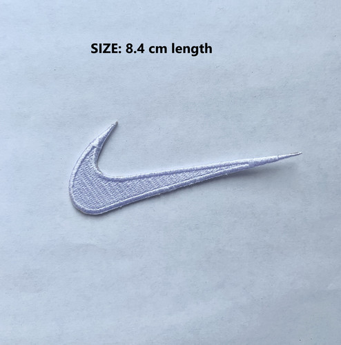 Sports logo tick - swoosh, white