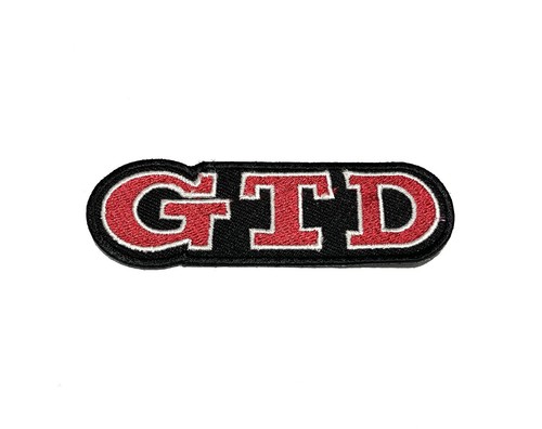 Gtd logo badge patch - gtd, iron/sew