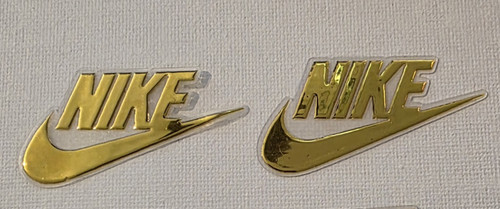 Brand logo rubber gold - brand,