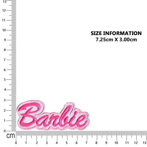 Pink barbie logo iron - logo, patch