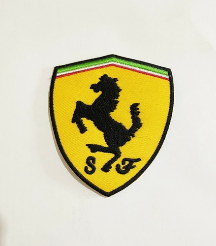 Ferrari logo black border - logo,