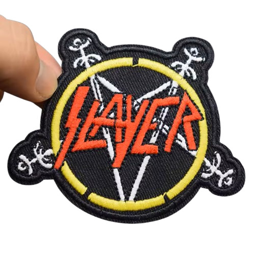 Slayer pentagram logo patch - slayer,