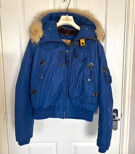 Parajumpers blue hooded bomber - blue,