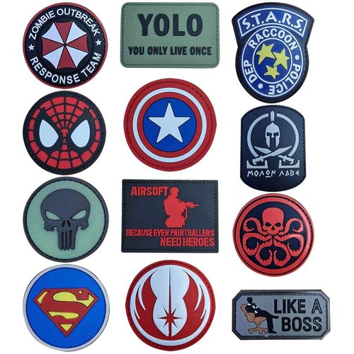 Morale patch pvc rubber hook - morale,